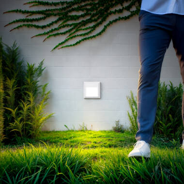 Imagen de Baliza Exterior LED Superficie Pared Cuadrado  Edulis