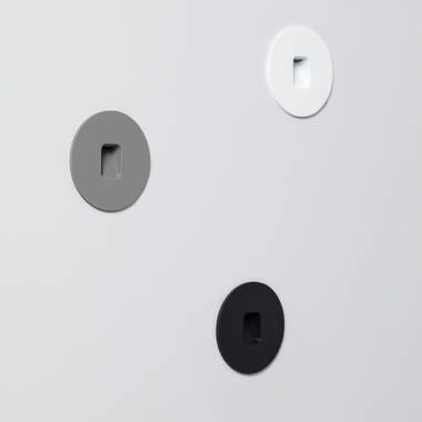 Imagen de Baliza Exterior LED 2W Empotrable Pared Circular Olite Imagen de Baliza Exterior LED 2W Empotrable Pared Circular Olite