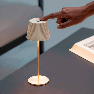 Lámpara de Mesa LED Portátil para Exterior Aluminio con Batería Recargable Willox