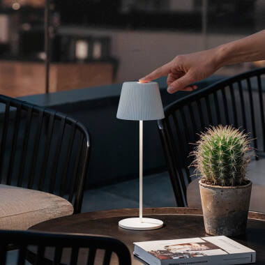 Imagem de Candeeiro de Mesa LED 1.2 W Portátil para Exterior Alumínio com Bateria Recarregável Willox