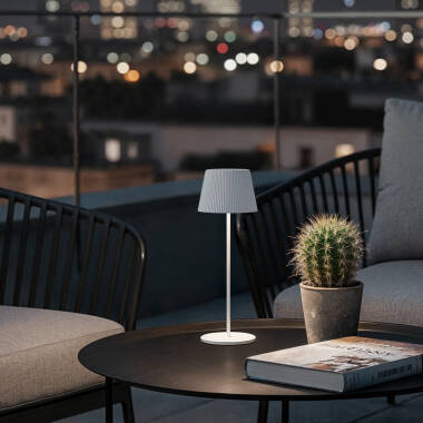 Imagem de Candeeiro de Mesa LED 1.2 W Portátil para Exterior Alumínio com Bateria Recarregável Willox