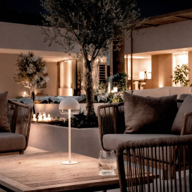 Imagem de Candeeiro de Mesa LED 3W Portátil para Exterior com Bateria USB Recarregável Adair