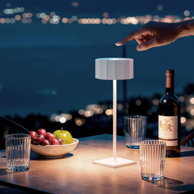 Lámpara de Mesa LED Portátil para Exterior con Batería USB Recargable Cesc