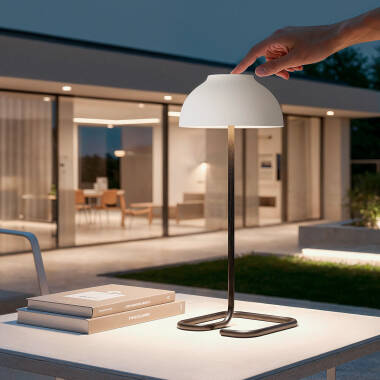 Lámpara de Mesa LED Portátil para Exterior con Batería USB Recargable Carlo