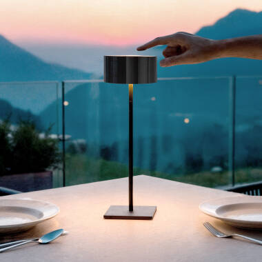 Imagen de Lámpara de Mesa LED Portátil para Exterior con Batería USB Recargable Cesc