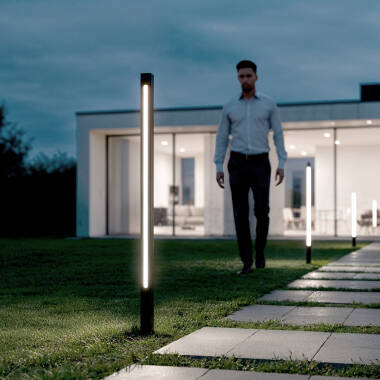 Baliza exterior LED 12-24W 80-160 cm com Espeto Calax