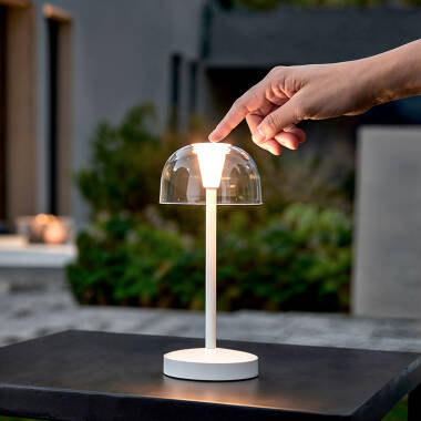 Lámpara de Mesa LED Portátil para Exterior Metal con Batería Recargable Lendora