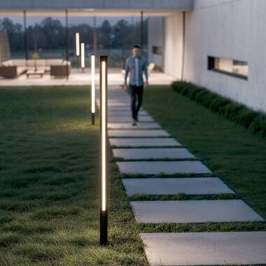 Baliza exterior LED 12-24W 80-160 cm com Espeto Calax