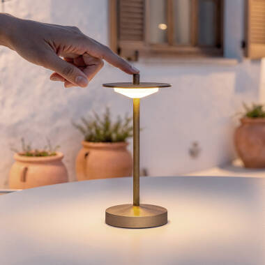 Lámpara de Mesa LED Portátil para Exterior Metal con Batería Recargable Estepona