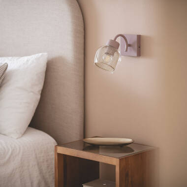 Imagen de Lámpara de Pared Metal y Cristal Aziel