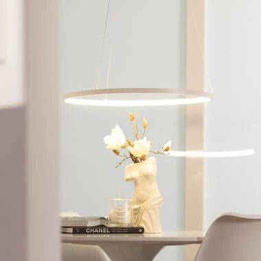 Imagen de Lámpara Colgante LED 20W Aluminio CCT Seleccionable Ivalo