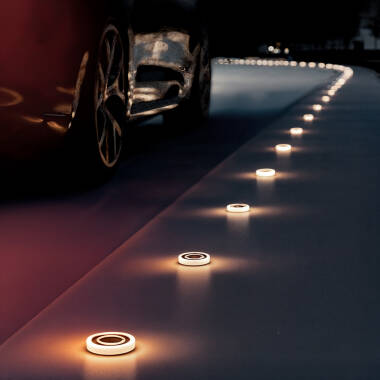 Baliza Exterior LED 2W Empotrable Suelo Circular Rulee