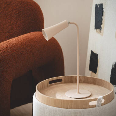 Lámpara de Mesa LED Portátil Metal con Batería USB Recargable Bysta