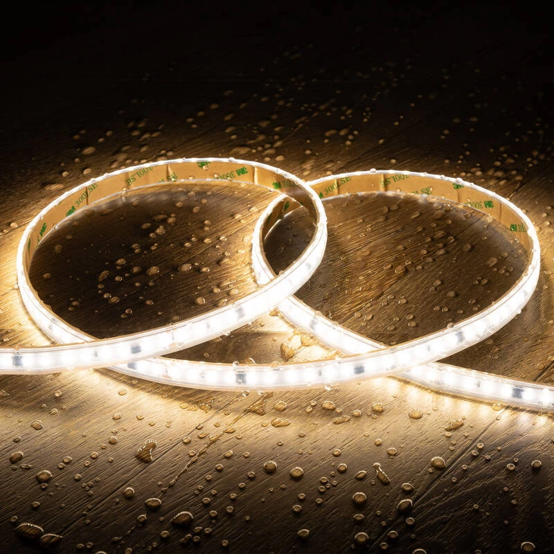 Imagen de Tira LED Regulable 220V SMD Autorrectificada 120 LED/m 17W/m 2040lm/m SILICONE FLEX IC-2P Ancho 12mm Corte 10cm IP65 a Medida