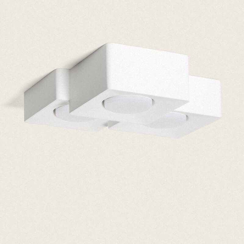 Imagem de Aplique de Teto Gesso 3 Focos Quman