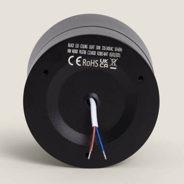 Imagen de Aplique LED 30W de Aluminio Circular Negro New Onuba
