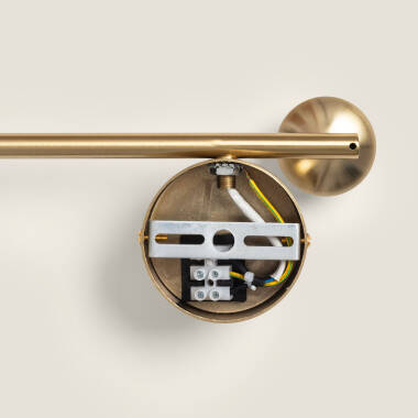 Imagen de Lámpara de Techo Metal y Cristal Moonlight Brass 4 Focos