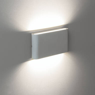 Imagen de Aplique de Pared Exterior LED 12W Aluminio Rectangular Iluminación Doble Cara Luming Blanco