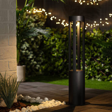 Imagem de Baliza Solar Exterior LED 1.5W Superfície de Pé 80cm Siparia