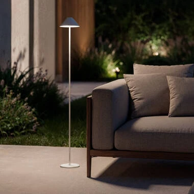 Imagen de Lámpara de Pie LED Portátil para Exterior con Batería USB Recargable Metal Kivuli