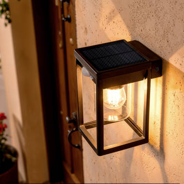 Imagem de Aplique de Parede Exterior Solar LED 2W Alumínio com Sensor de Movimento Devah