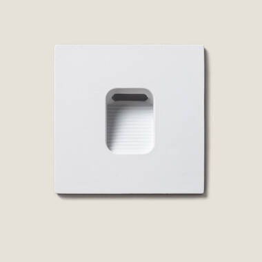 Imagem de Baliza Exterior LED 2W Encastrável na Parede Quadrada Branco Olite