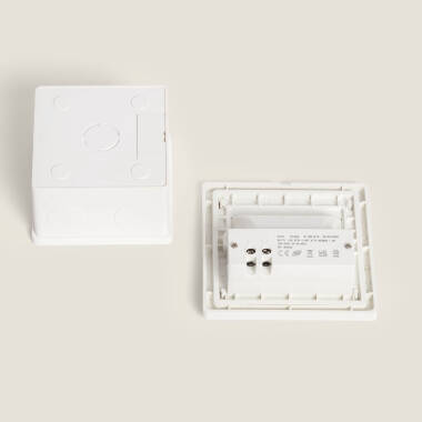 Imagen de Baliza de Pared LED 1.5 W Empotrable con Sensor PIR y Crepuscular Bark Blanco