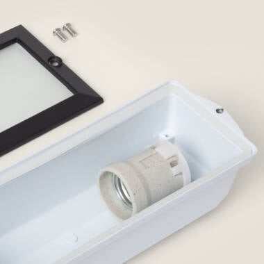 Imagen de Baliza Exterior Empotrable Pared Aluminio para Bombilla E27
