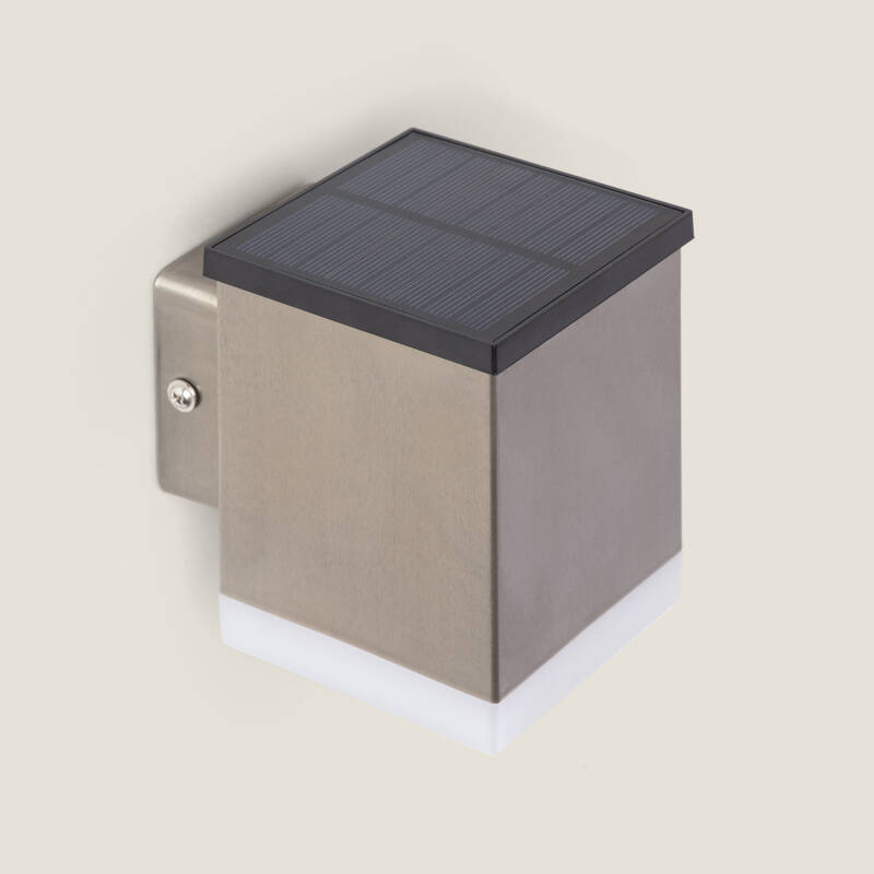 Imagen de Aplique de Pared Exterior Solar LED de Acero Inoxidable Jafaro