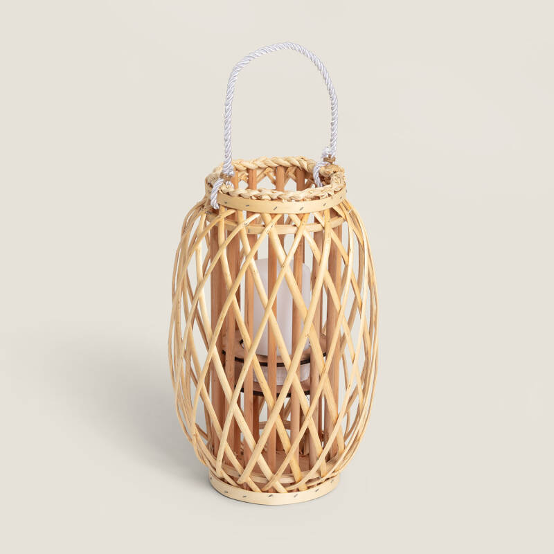Imagem de Candeeiro de Mesa LED Rattan Big Alejandría
