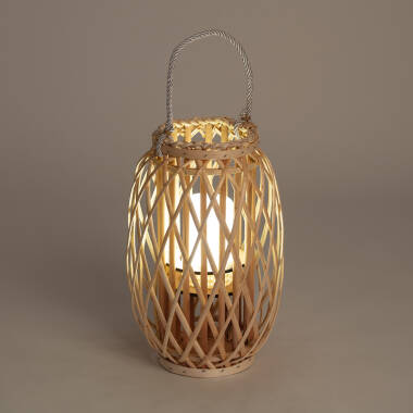 Imagem de Candeeiro de Mesa LED Rattan Big Alejandría