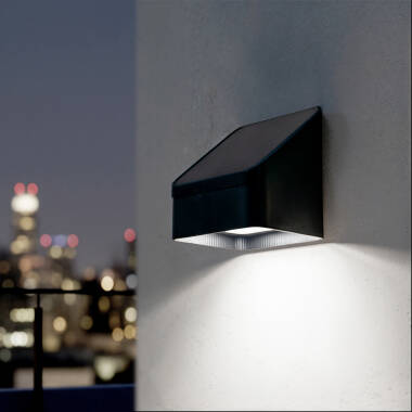 Imagen de Aplique de Pared Exterior Solar LED de Aluminio con Detector de Movimiento Radar Namib