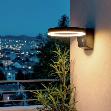 Aplique de Parede Exterior Solar LED 5W Alumínio com  Sensor de Movimento Aris