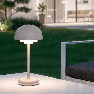 Lámpara de Mesa LED Portátil Exterior con Batería USB Recargable Metal Galdan