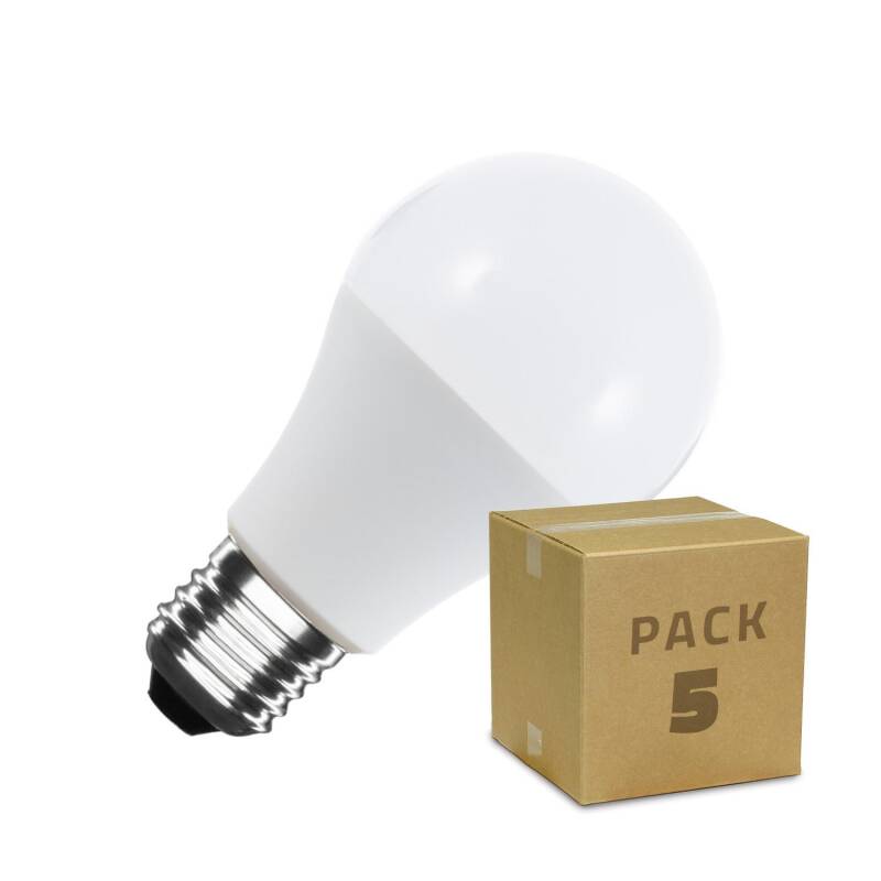 Imagem de Pack 5 Lâmpadas LED E27 10W 1000 lm A60