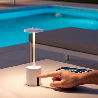Imagem de Candeeiro de Mesa LED Portátill com Bateria USB Recarregável Jawania