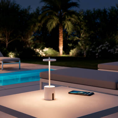Imagem de Candeeiro de Mesa LED Portátill com Bateria USB Recarregável Jawania