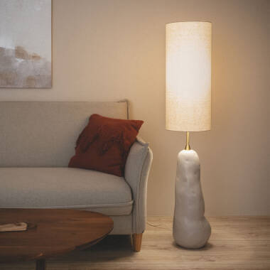 Imagem de Candeeiro de Mesa Cerâmica e Tecido Bryony 