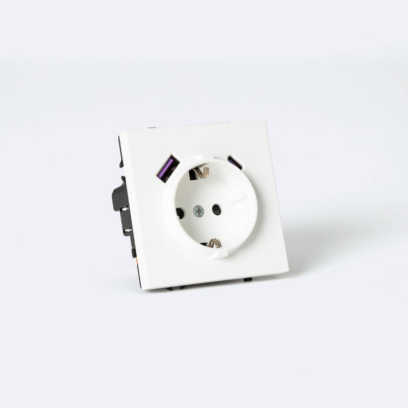 Imagen de Enchufe Schuko Tipo F con USB Luxe 990 Imagen de Enchufe Schuko Tipo F con USB Luxe 990
