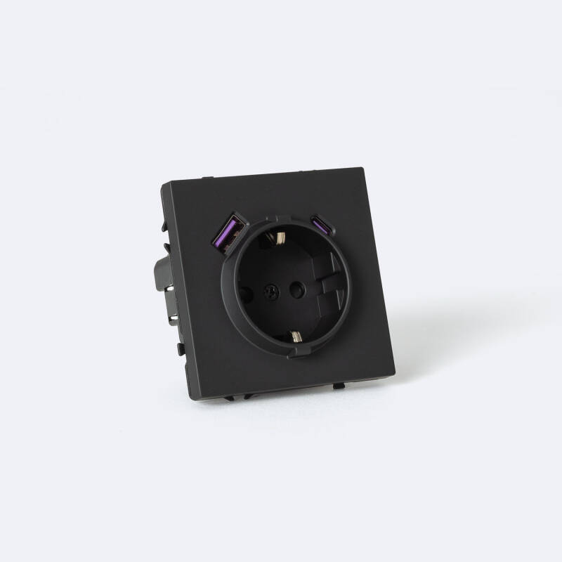 Imagem de Tomada Schuko Tipo F con USB Luxe 990