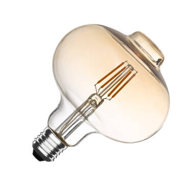Lâmpada Filamento LED E27 6W 550 lm G125 Regulável Ámbar