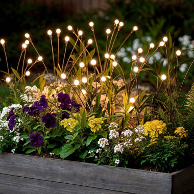 Pack de 2 Espetos LED Solar Exterior LightningBug