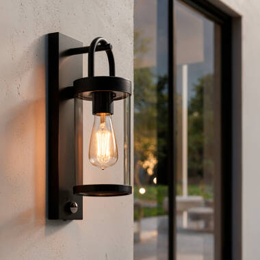 Aplique de Parede Exterior Benny com Sensor Movimento PIR
