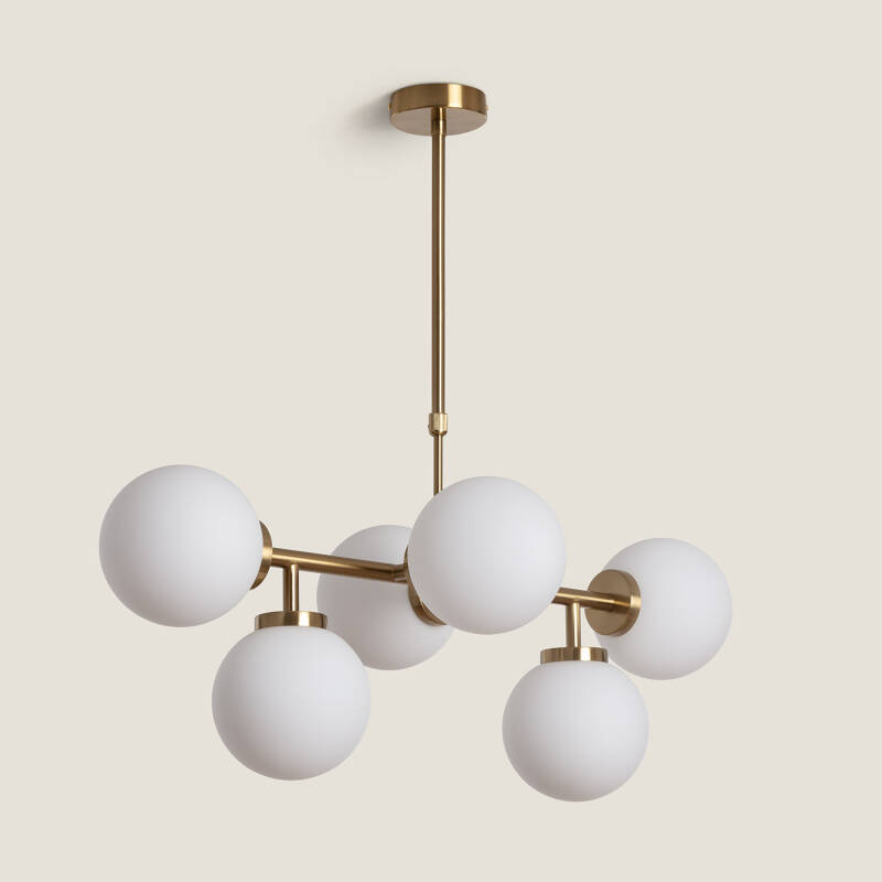 Imagem de Candeeiro Suspenso Metal e Vidro Lautrec Imagem de Candeeiro Suspenso Metal e Vidro Lautrec