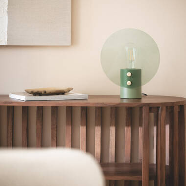 Imagen de Lámpara de Mesa Metal y Cristal Katia