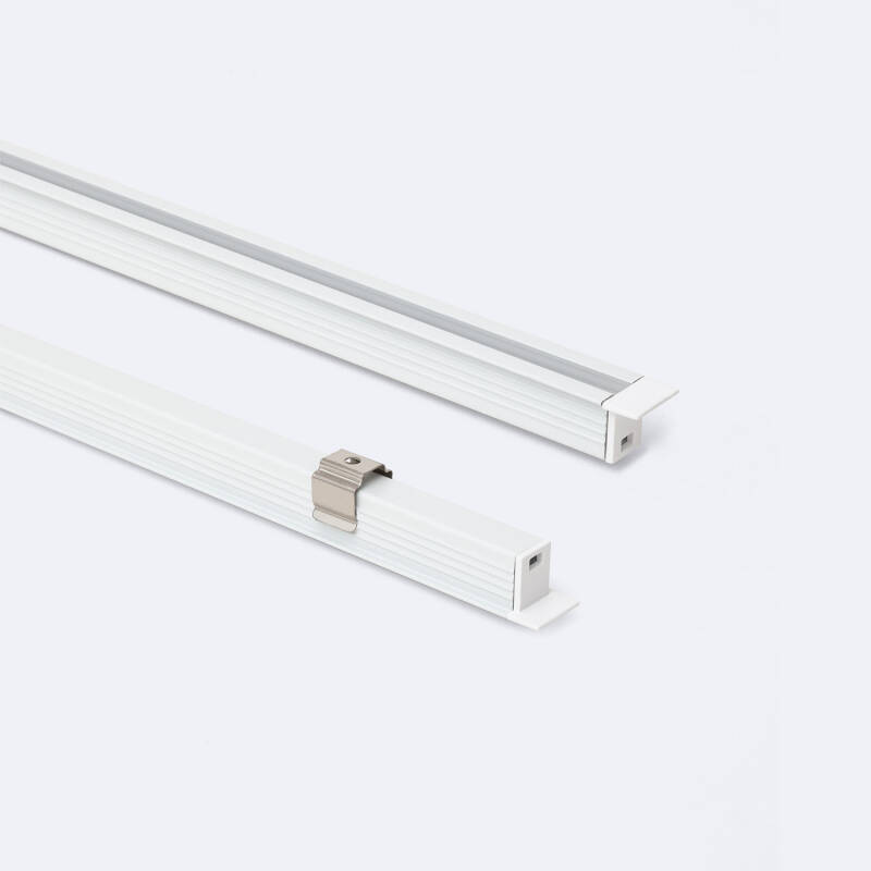 Imagen de Perfil Aluminio Empotrable 2m para Tira LED hasta 6 mm