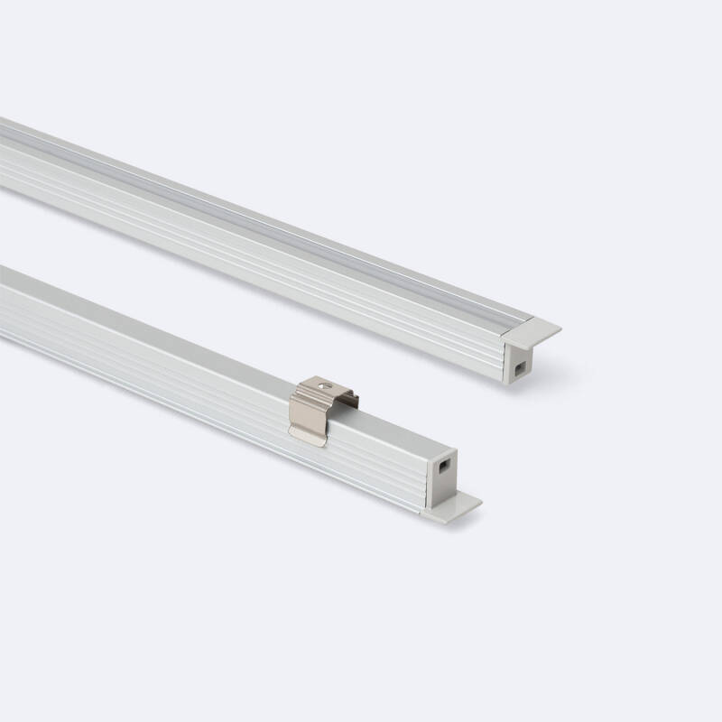 Imagen de Perfil Aluminio Empotrable 2m para Tira LED hasta 6 mm