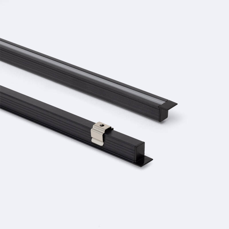 Imagen de Perfil Aluminio Empotrable 2m para Tira LED hasta 6 mm