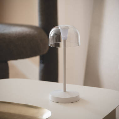 Imagen de Lámpara de Mesa LED Portátil para Exterior Metal con Batería Recargable Lendora Imagen de Lámpara de Mesa LED Portátil para Exterior Metal con Batería Recargable Lendora