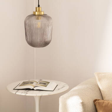 Lámpara Colgante Metal y Cristal Windsor